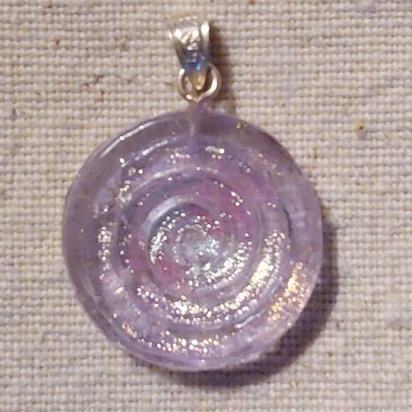 Dichroic glass pendant - Picture 2 of 2